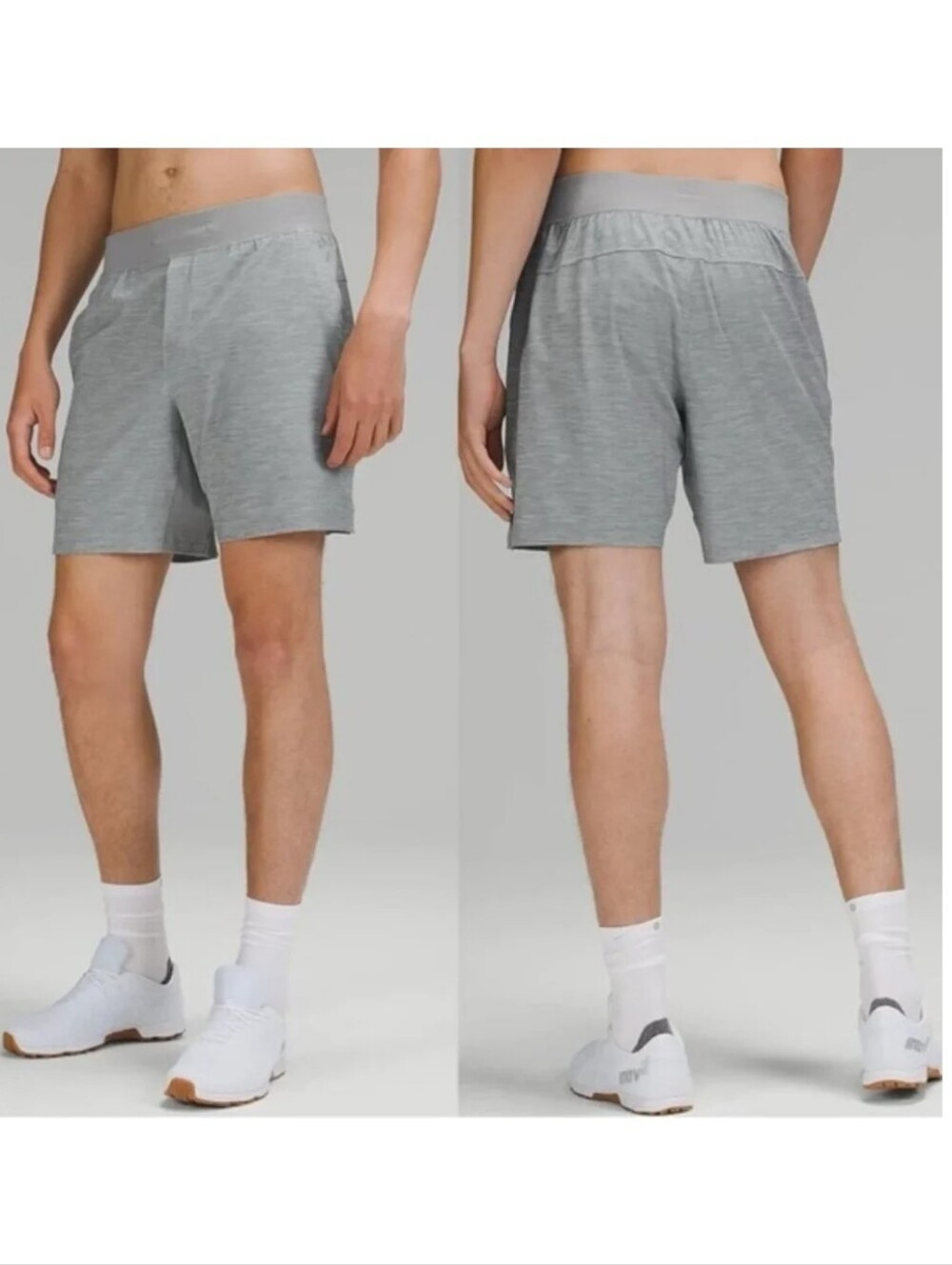 Lululemon T.H.E. Shorts in a heathered pattern Medium